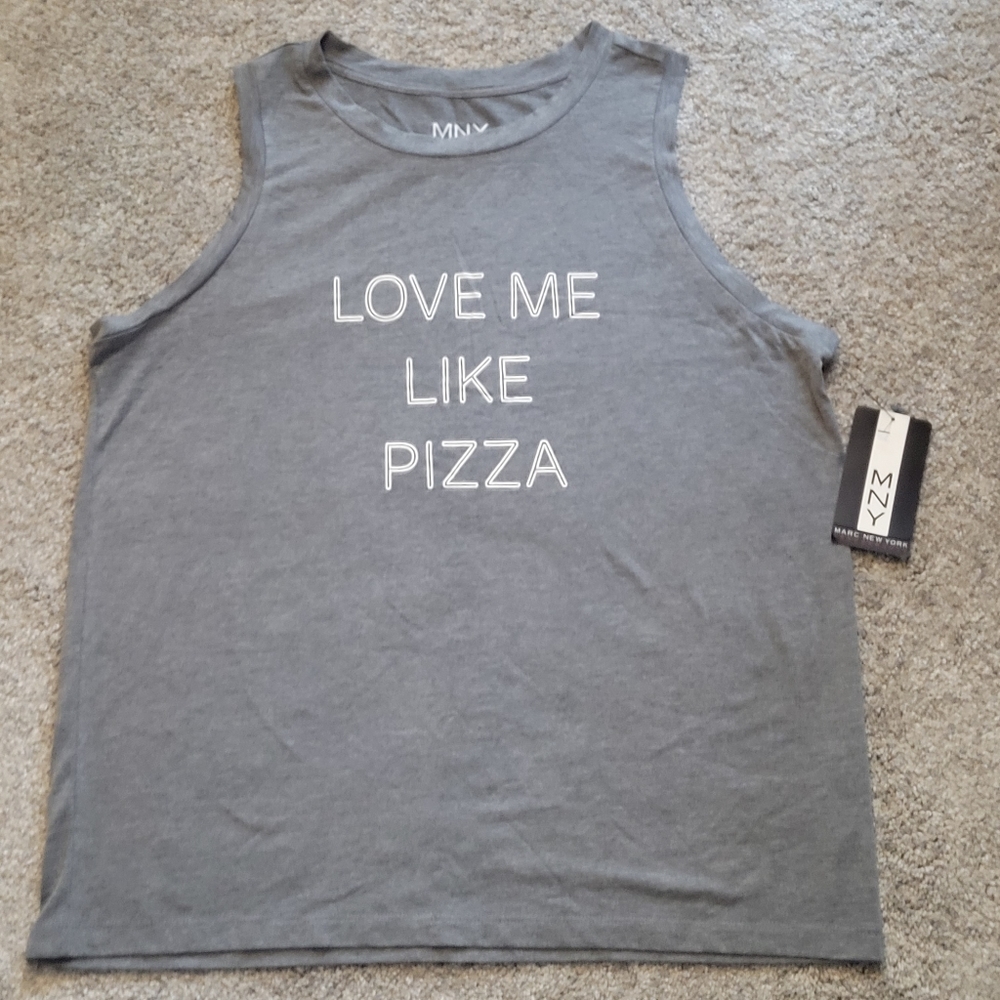 NWT Marc New York Grey Sleeveless Top
